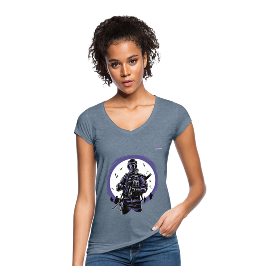 Camiseta vintage"gasmask soldier" - vintage denim