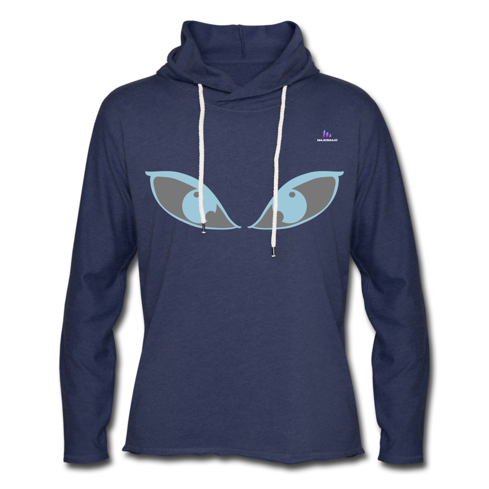 Sudadera ligera unisex con capucha"Emoji" - heather navy