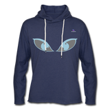 Sudadera ligera unisex con capucha"Emoji" - heather navy