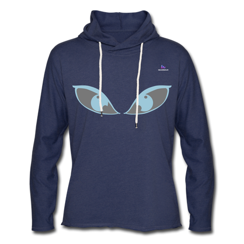 Sudadera ligera unisex con capucha"Emoji" - heather navy