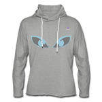 Sudadera ligera unisex con capucha"Emoji" - heather grey