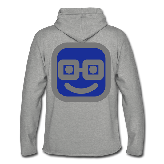 Sudadera ligera unisex con capucha"Emoji" - heather grey