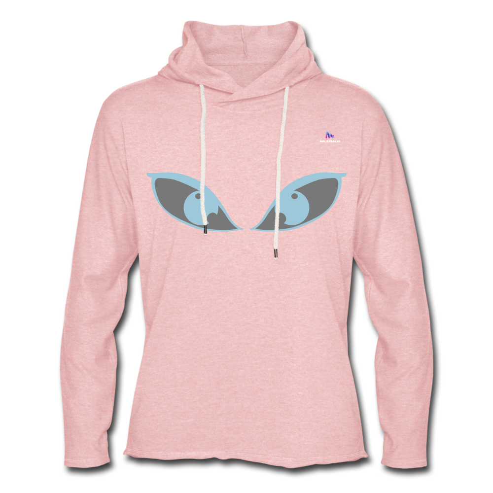 Sudadera ligera unisex con capucha"Emoji" - cream heather pink
