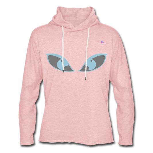 Sudadera ligera unisex con capucha"Emoji" - cream heather pink