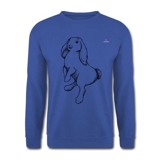 Sudadera unisex"rabbit" - royal blue