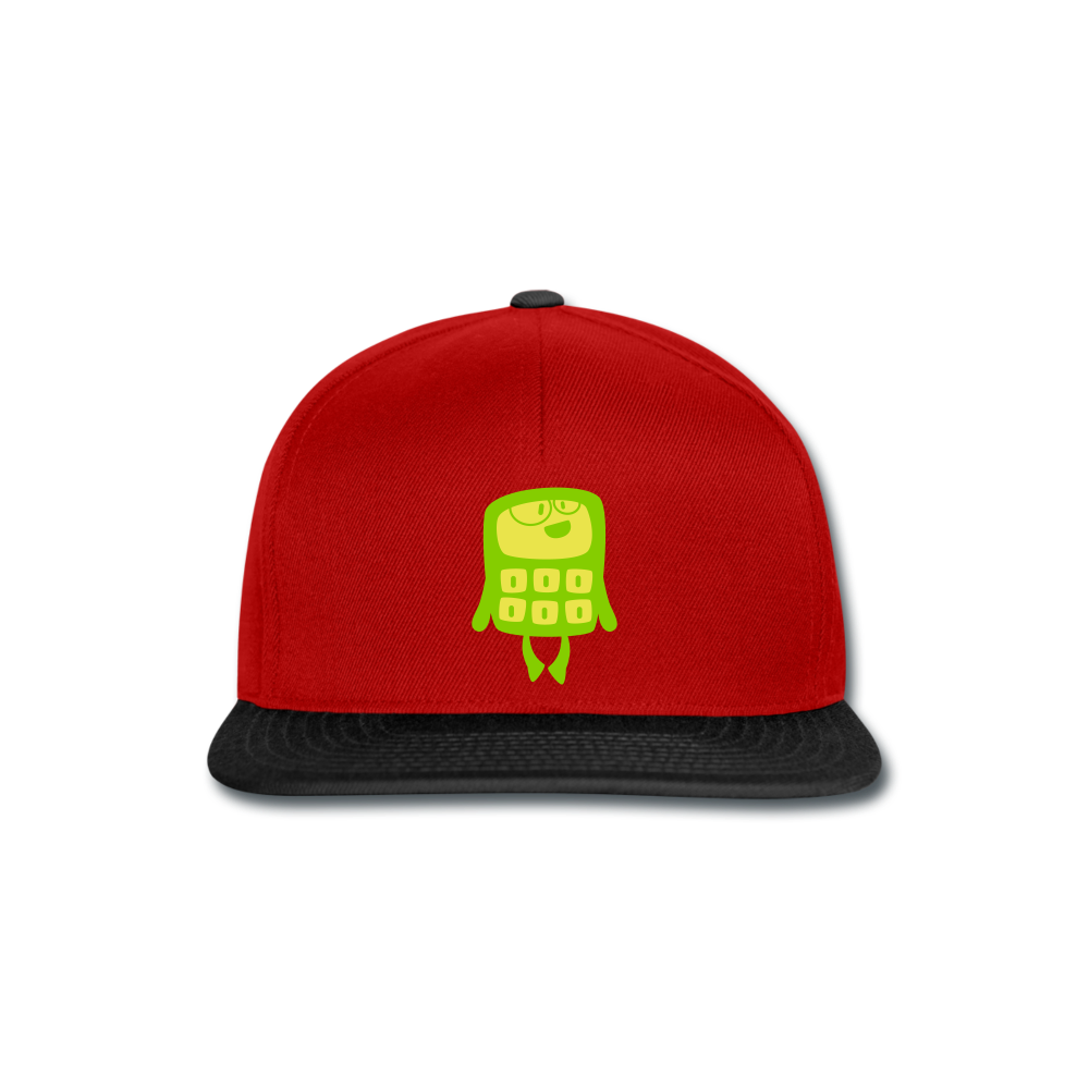 Gorra Snapback"Funny Calculator" - red/black