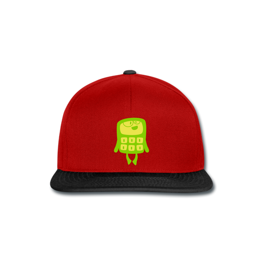 Gorra Snapback"Funny Calculator" - red/black