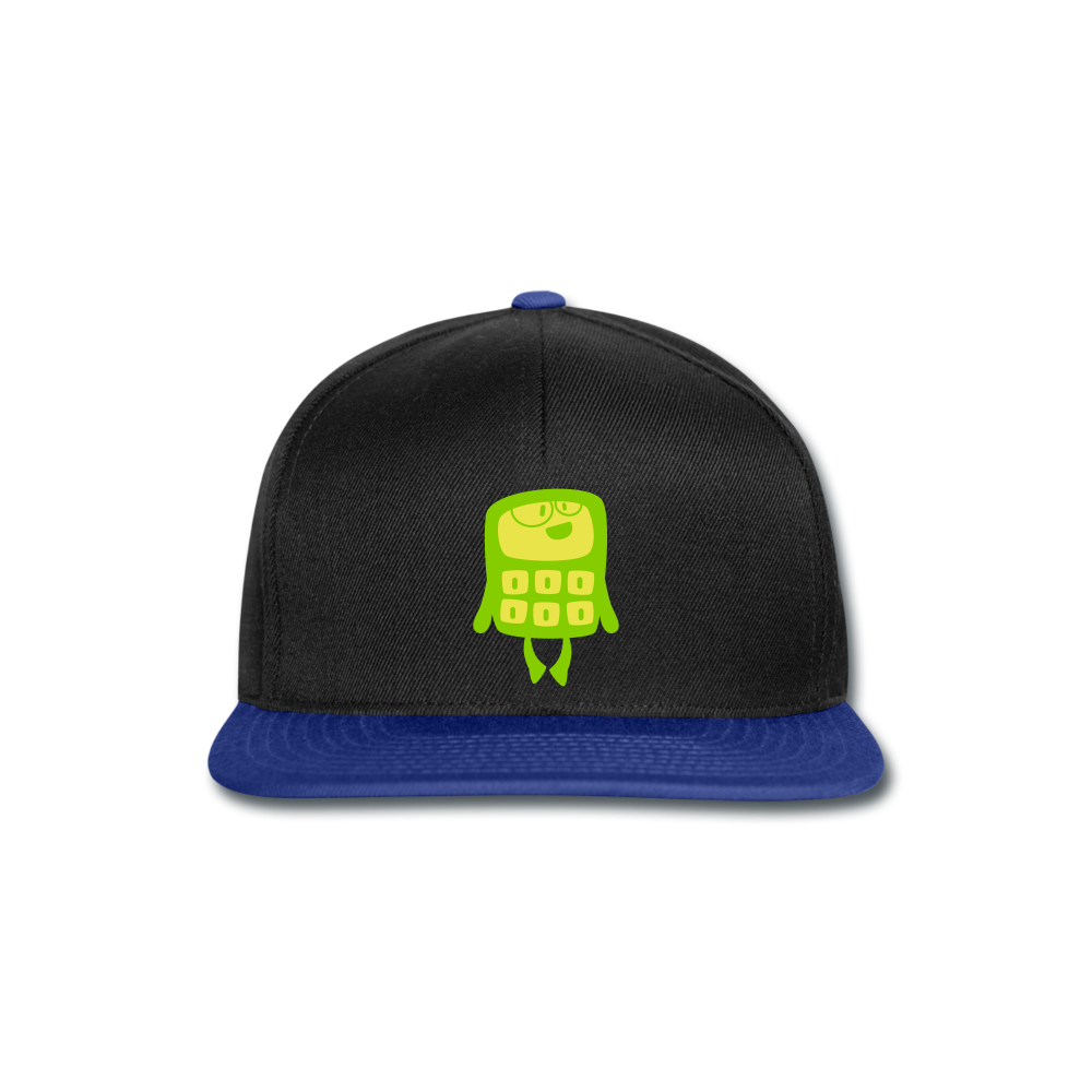 Gorra Snapback"Funny Calculator" - black/bright royal
