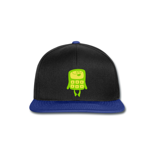 Gorra Snapback"Funny Calculator" - black/bright royal