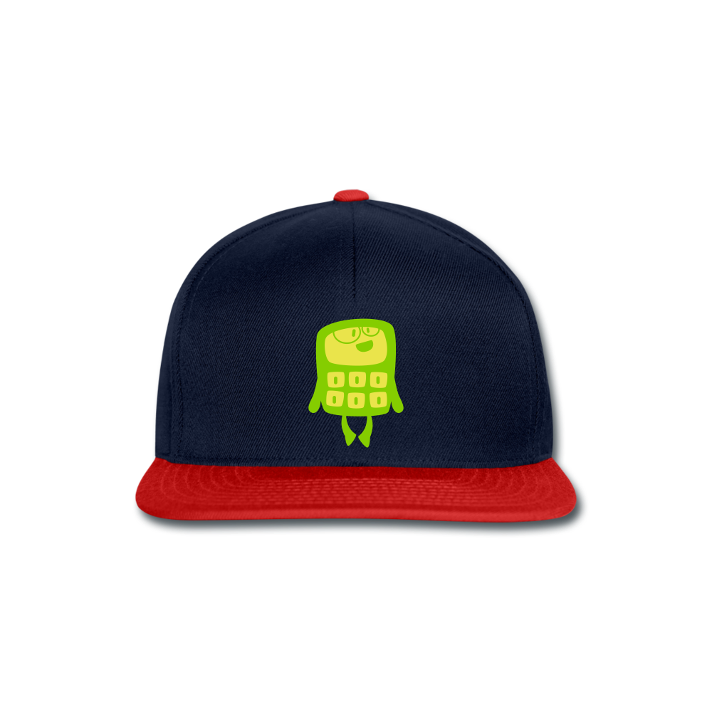 Gorra Snapback"Funny Calculator" - navy/red