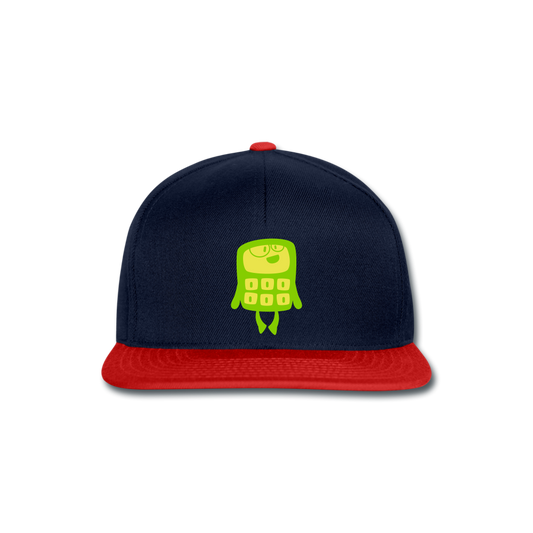 Gorra Snapback"Funny Calculator" - navy/red