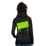 Sudadera con capucha"Fight for right" - black