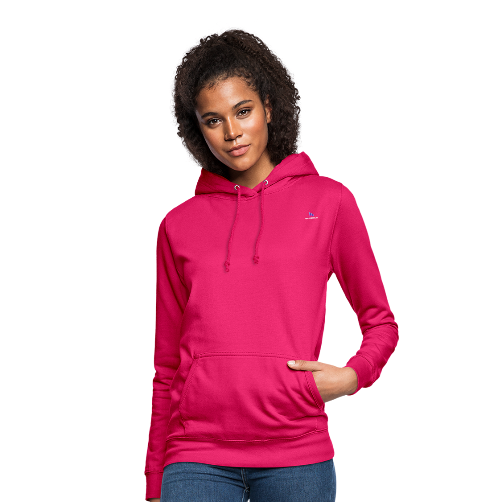 Sudadera con capucha"Fight for right" - dark pink