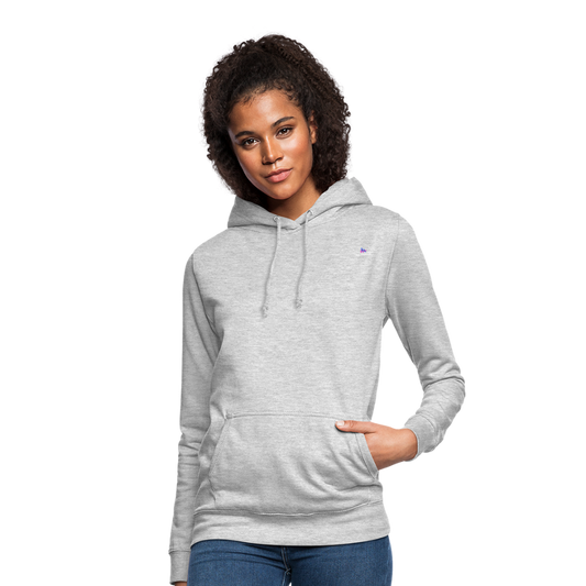Sudadera con capucha"Fight for right" - light heather grey