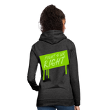 Sudadera con capucha"Fight for right" - charcoal grey