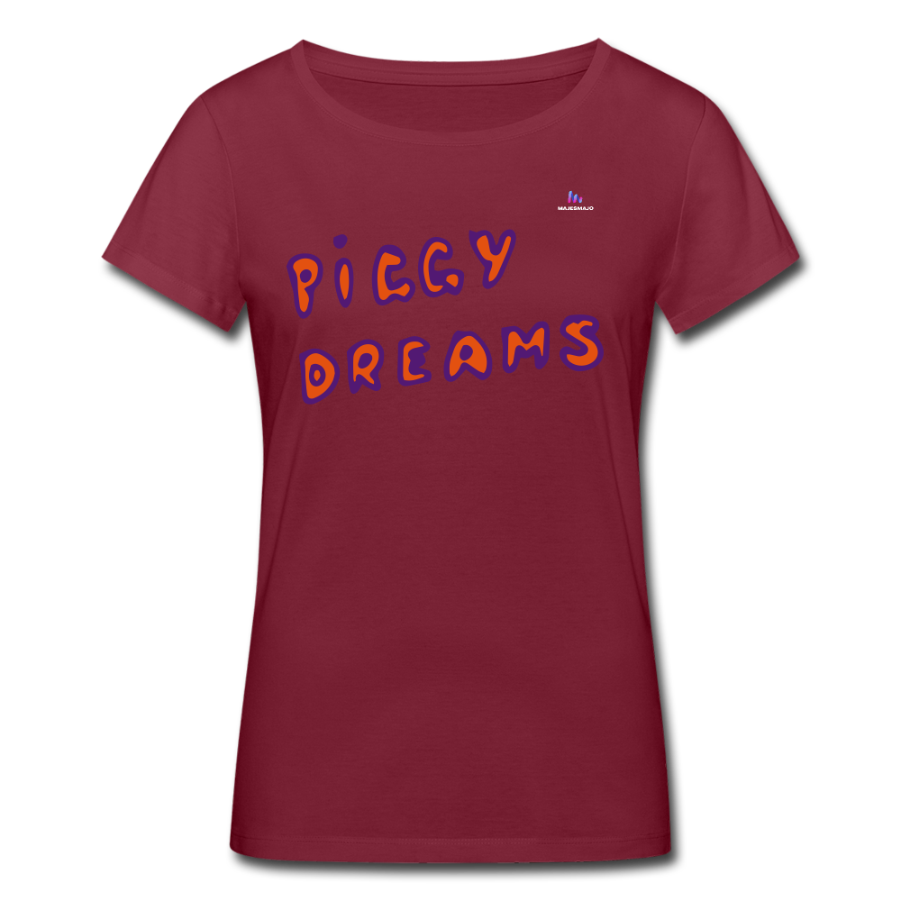 Camiseta ecológica de Stanley & Stella"Piggy dreams" - burgundy