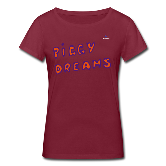 Camiseta ecológica de Stanley & Stella"Piggy dreams" - burgundy