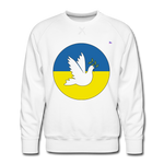 Sudadera premium"Peace Dove Ukraine" - white