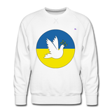 Sudadera premium"Peace Dove Ukraine" - white