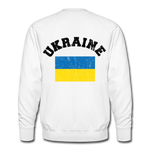 Sudadera premium"Peace Dove Ukraine" - white