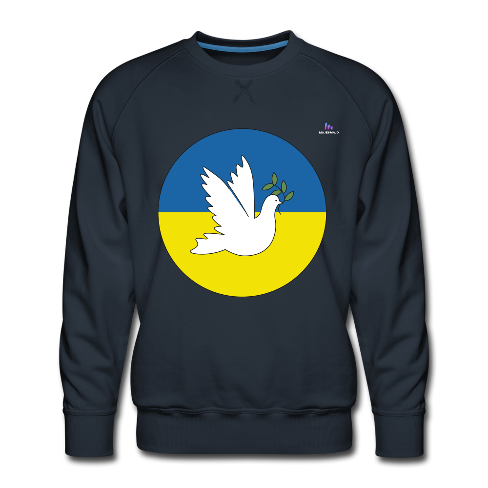 Sudadera premium"Peace Dove Ukraine" - navy