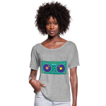 Camiseta con mangas murciélago de Bella + Canvas"Turn table" - heather grey