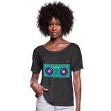 Camiseta con mangas murciélago de Bella + Canvas"Turn table" - charcoal grey