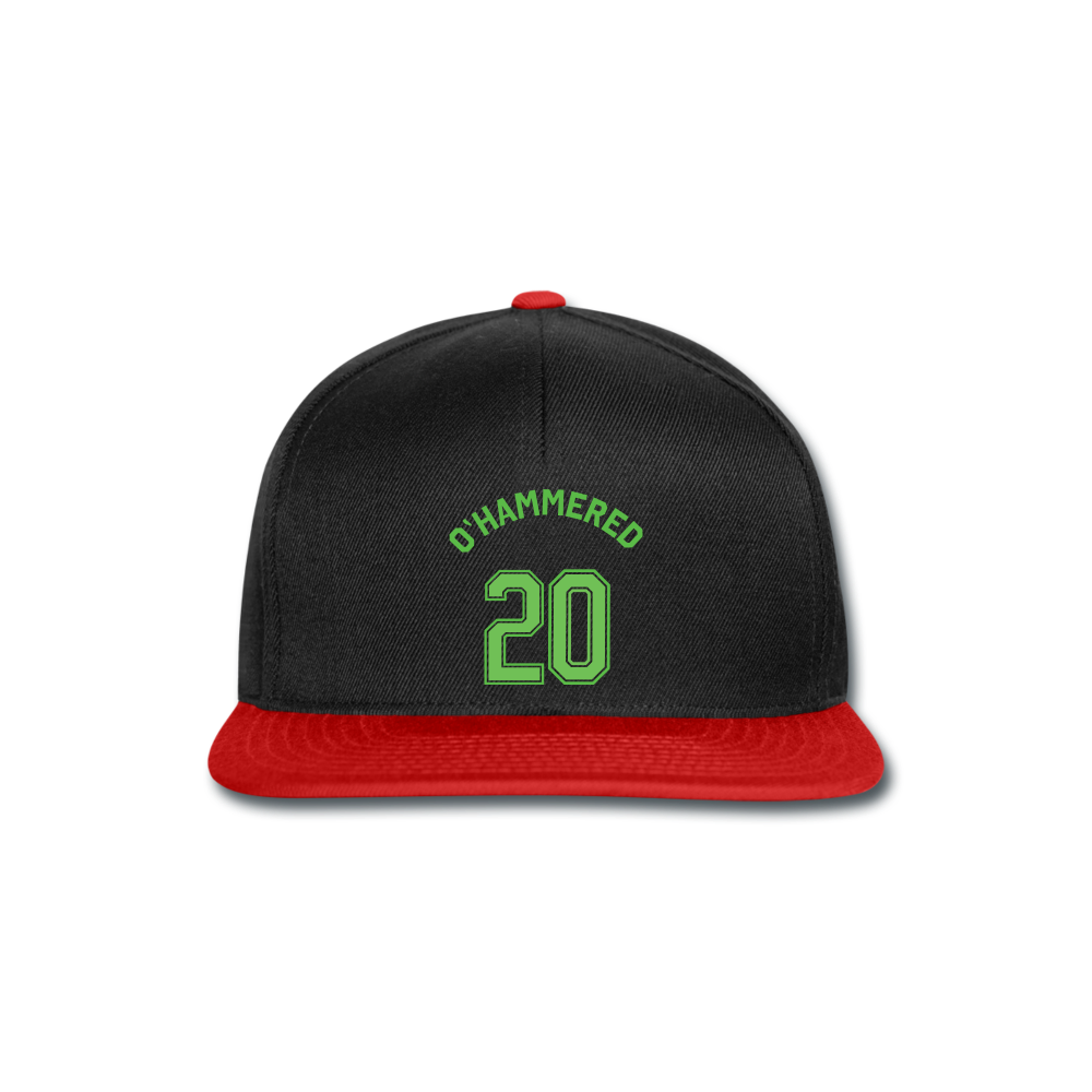 Gorra Snapback"St patty trikot" - black/red