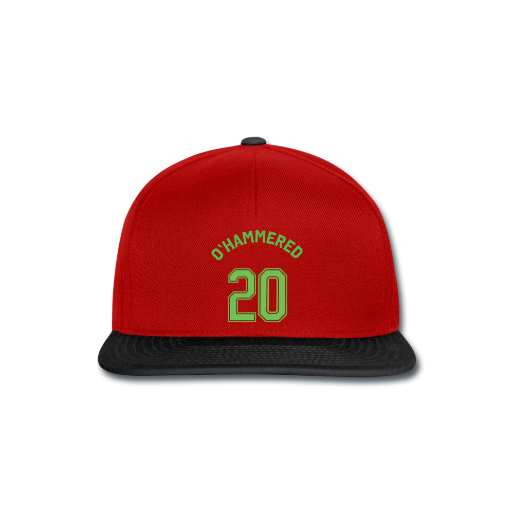 Gorra Snapback"St patty trikot" - red/black