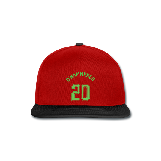 Gorra Snapback"St patty trikot" - red/black