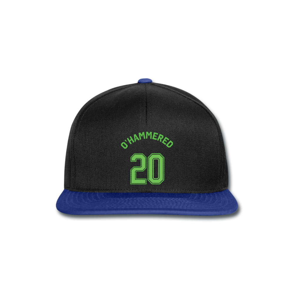 Gorra Snapback"St patty trikot" - black/bright royal