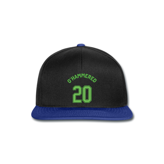 Gorra Snapback"St patty trikot" - black/bright royal