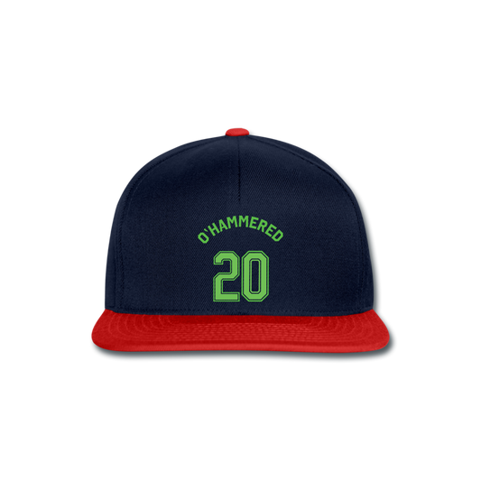 Gorra Snapback"St patty trikot" - navy/red
