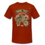 Camiseta Tri-Blend unisex de Bella + Canvas"born free" - heather brick