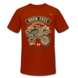 Camiseta Tri-Blend unisex de Bella + Canvas"born free" - heather brick