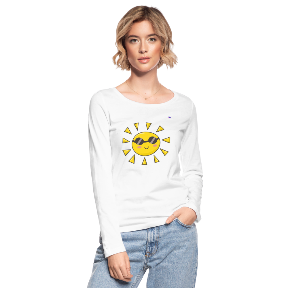 Camiseta de manga larga ecológicade Stanley & Stella"Summer Party" - white