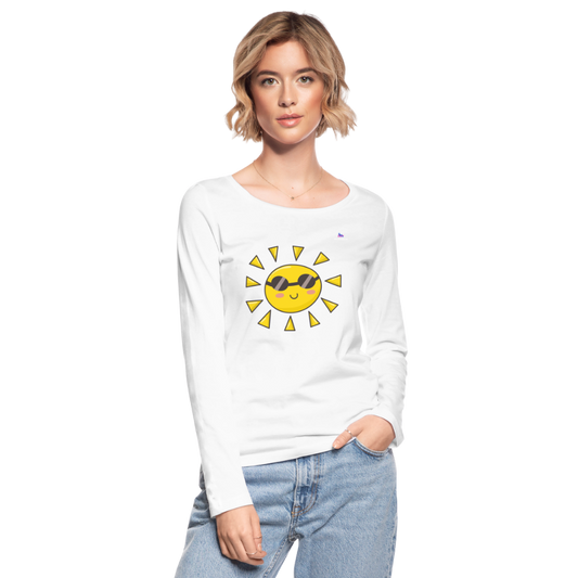 Camiseta de manga larga ecológicade Stanley & Stella"Summer Party" - white
