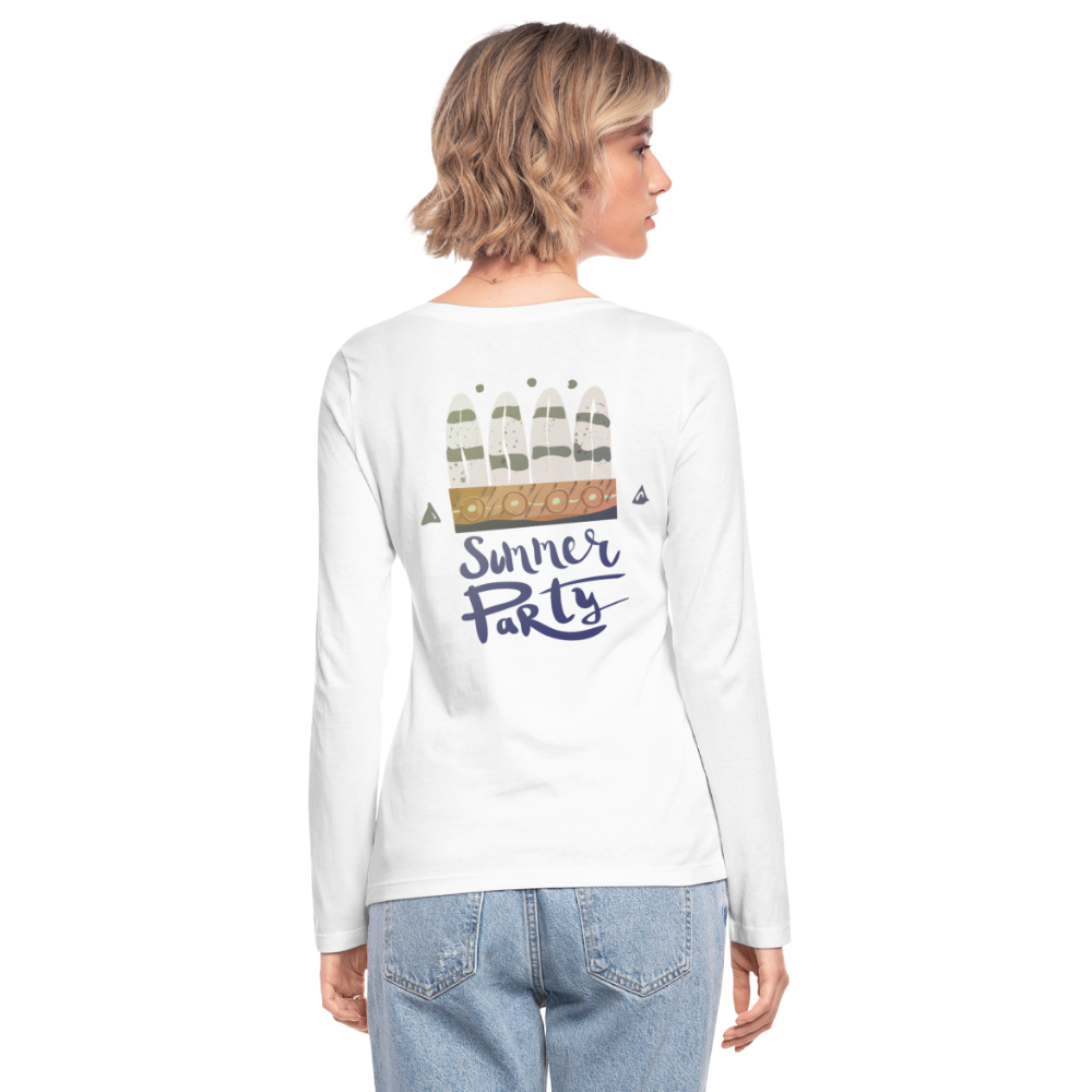 Camiseta de manga larga ecológicade Stanley & Stella"Summer Party" - white