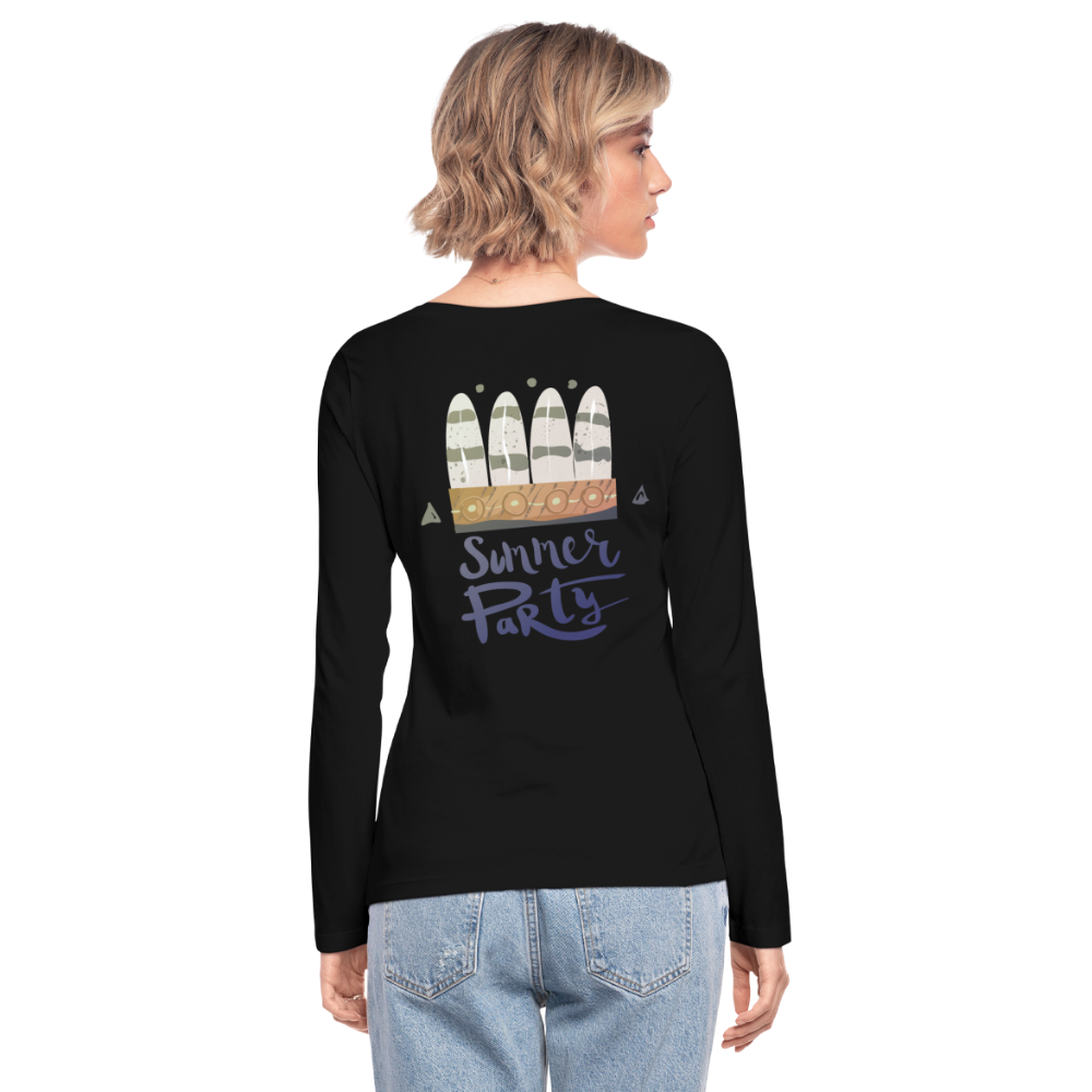 Camiseta de manga larga ecológicade Stanley & Stella"Summer Party" - black