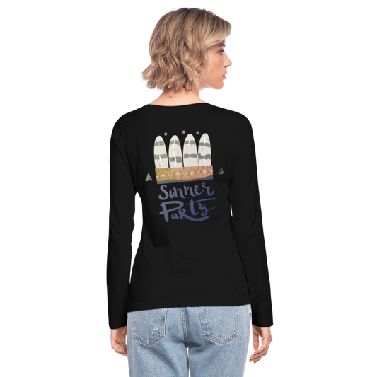 Camiseta de manga larga ecológicade Stanley & Stella"Summer Party" - black