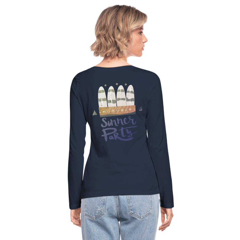 Camiseta de manga larga ecológicade Stanley & Stella"Summer Party" - navy