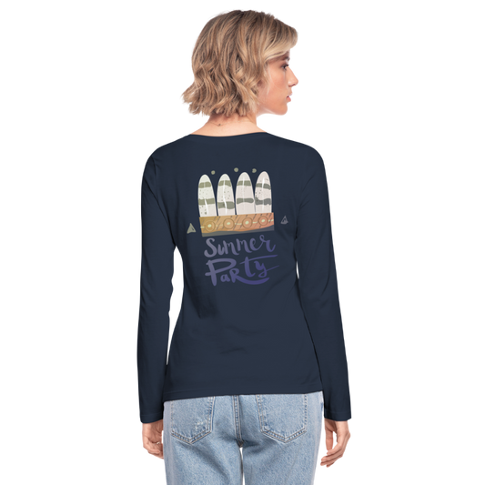 Camiseta de manga larga ecológicade Stanley & Stella"Summer Party" - navy