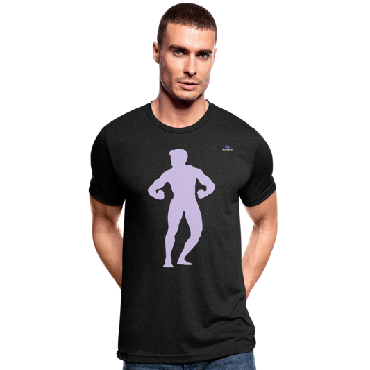 Camiseta Tri-Blend unisex de Bella + Canvas"posing body builder" - heather black