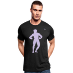 Camiseta Tri-Blend unisex de Bella + Canvas"posing body builder" - heather black