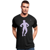 Camiseta Tri-Blend unisex de Bella + Canvas"posing body builder" - heather black