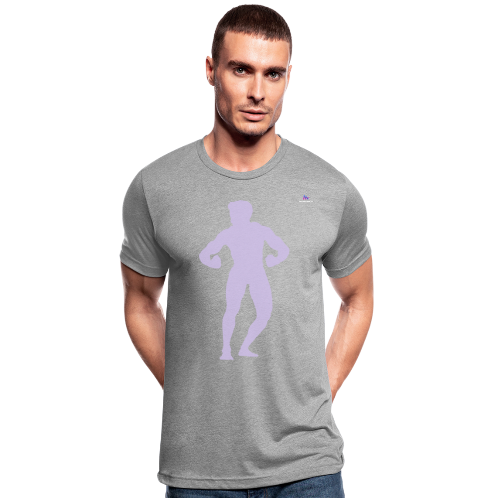 Camiseta Tri-Blend unisex de Bella + Canvas"posing body builder" - heather grey