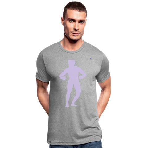 Camiseta Tri-Blend unisex de Bella + Canvas"posing body builder" - heather grey