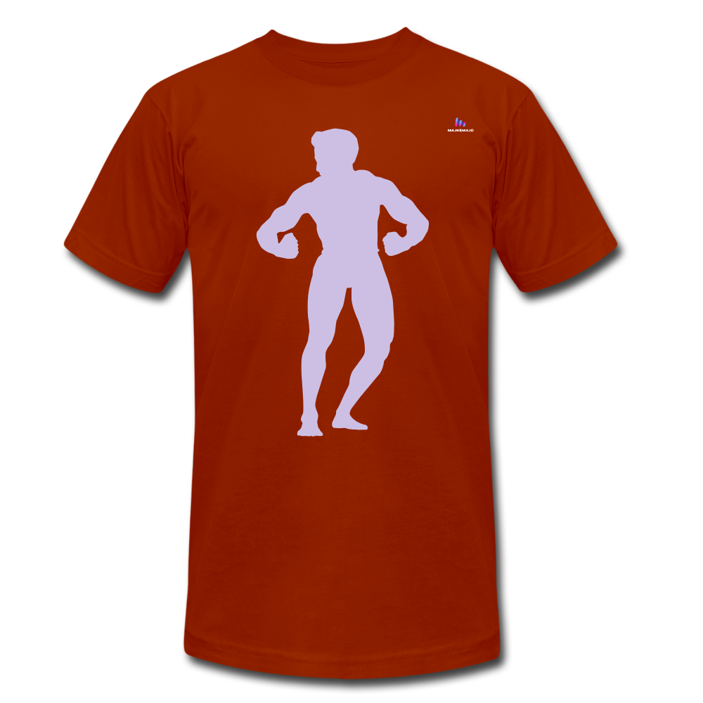 Camiseta Tri-Blend unisex de Bella + Canvas"posing body builder" - heather brick