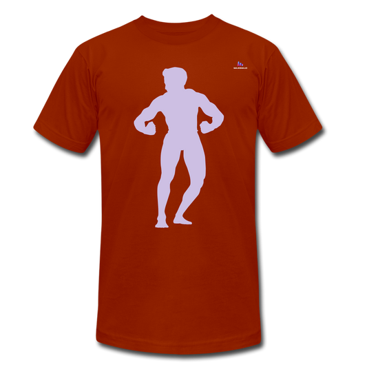 Camiseta Tri-Blend unisex de Bella + Canvas"posing body builder" - heather brick
