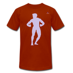 Camiseta Tri-Blend unisex de Bella + Canvas"posing body builder" - heather brick